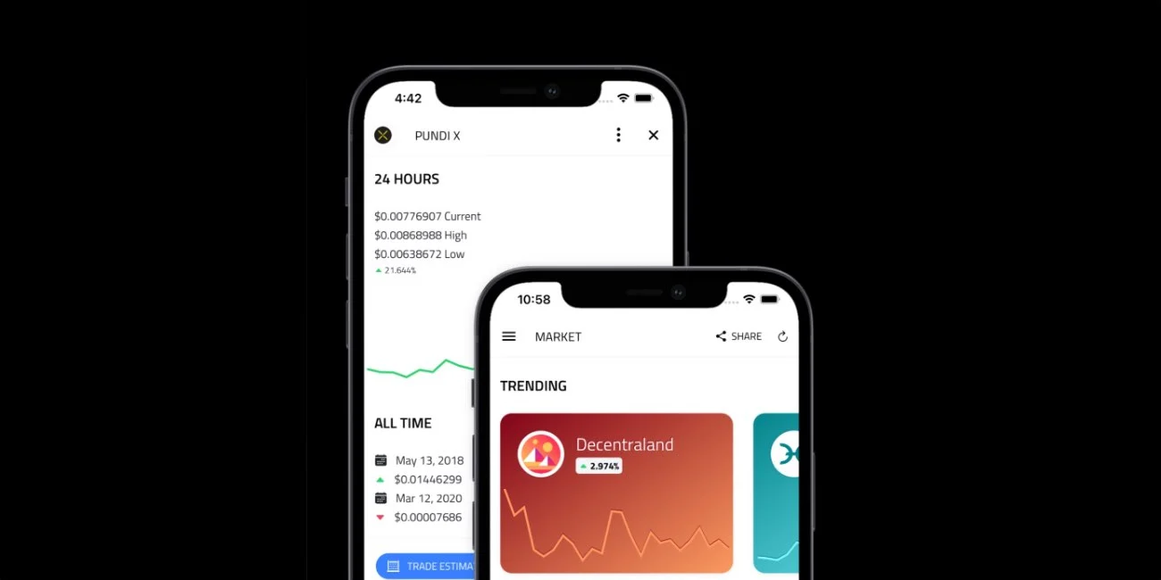 RecurCoin app screens