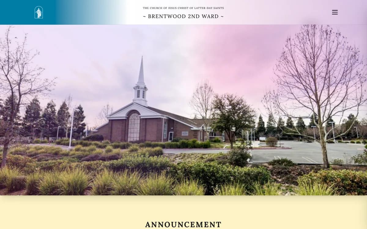 B2 Ward website screen