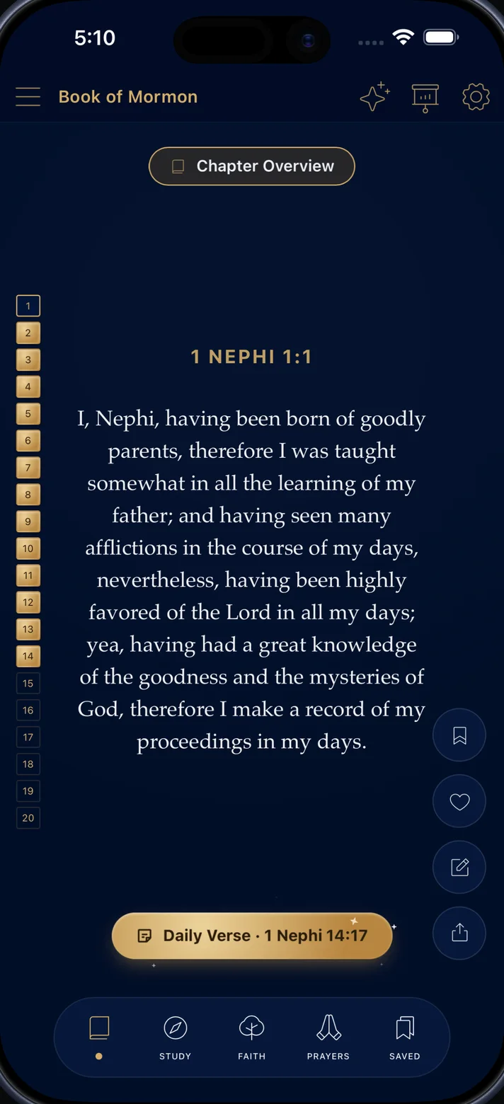Nephi Plates app screen