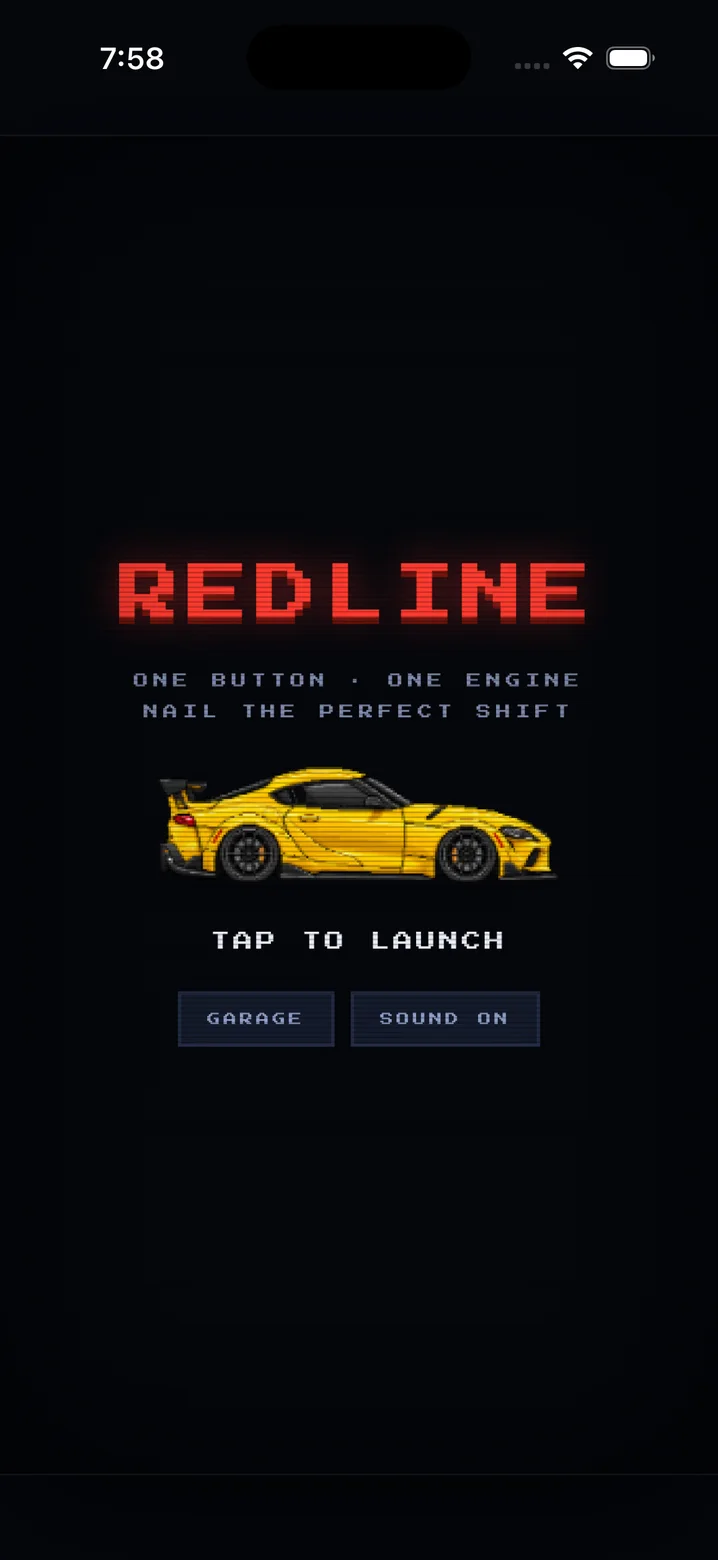 Redline app screen